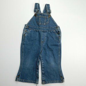 Little Levis Red Tab Girls 18 months Flare Leg Jean Denim Overalls 18M